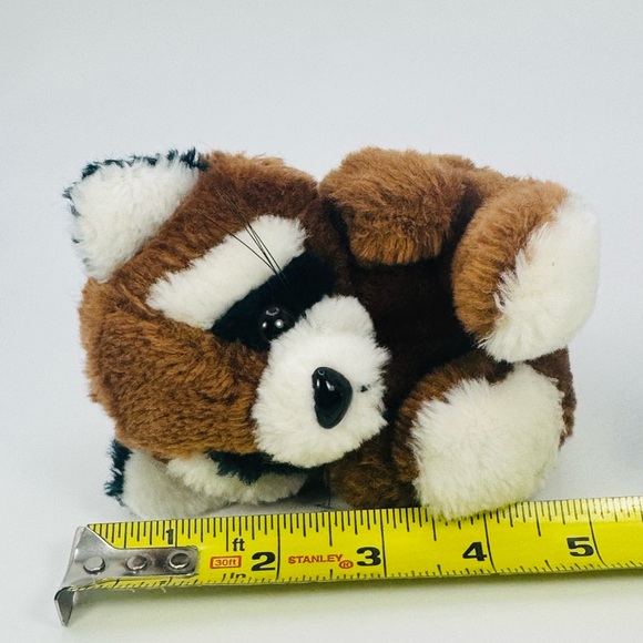 Russ Berrie &Co Reggie Brown RACCOON Small Mini Plush Stuffed Animal 5” VTG - Picture 7 of 8